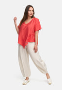 Kekoo Skjorta Asymmetrisk 'Ibiza'