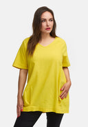 Maglia lunga in lino a silhouette a palloncino 'Venti'