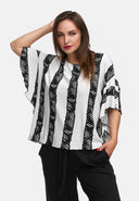 Ledig tunika med fladdermusärmar 'Sovana'