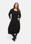 Robe en ligne A avec fronces 'Ferina'