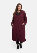 Transitional coat made of structured viscose stretch 'Floréa'