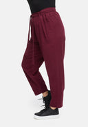 Byxor med knytskärp i hampa-bomullsblandning 'Elure'