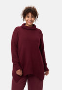 'Vella' Strickpullover – Weicher Baumwollmix mit Wollanteil & Rollkragen