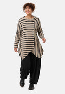'Sienna' tunic - viscose-stretch, pointed hem