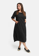 Robe en lin en ligne A 'Venti'