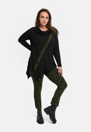 'Seriva' Tuniek – A-lijn met Sjaalkraag & Diagonaal-Panel