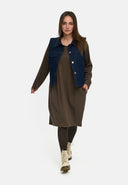 'Amira' Veste – denim foncé, décontractée & avec stretch