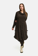 'Brunel' φόρεμα – Cowl-Neck, πλευρική ραφή & μεσαίο μήκος