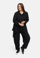Blusa tunica, linea ad A, asimmetrica 'Noira'