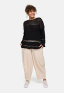 Camiseta de punto 'Cotture' – Tacto suave, corte elegante y aireado