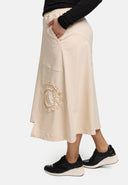 Jupe 'Livia' – Ligne A, asymétrique et extensible