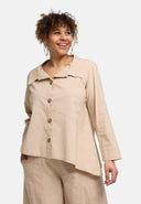 'Serena' Blouse – simple, modern-asymmetrical & with stretch