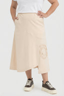 'Livia' Rok – A-lijn, asymmetrisch & rekbaar