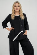 'Saria' Blouse – asymmetrical, light & natural