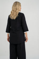 'Saria' Blouse – asymmetrical, light & natural