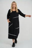 'Saria' Midi Dress – simple, comfortable & natural